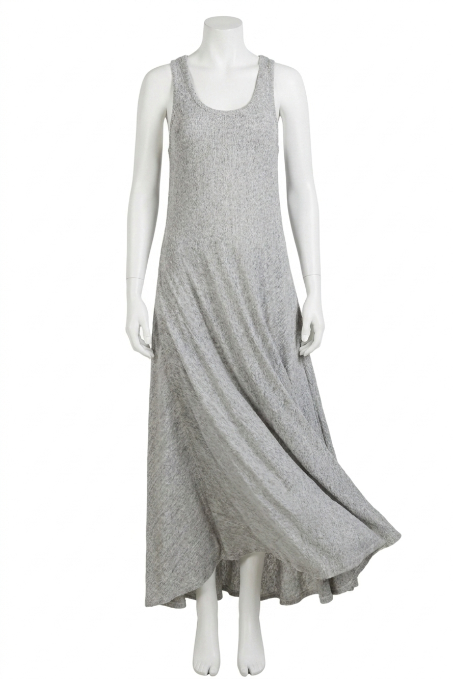 NEW HATCH gwen maternity maxi dress in white and charcoal striped